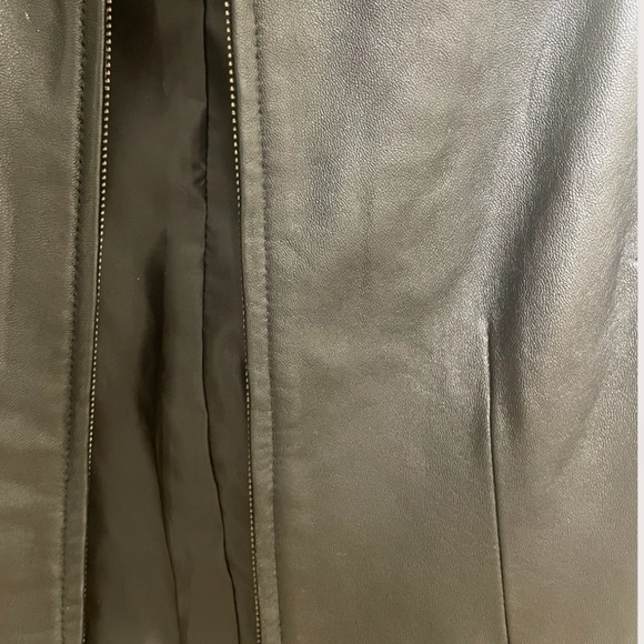 Lambskin Leather Jacket Zip Rock Grunge Country Hipster Boho Chic Hip Jacket - Picture 3 of 4